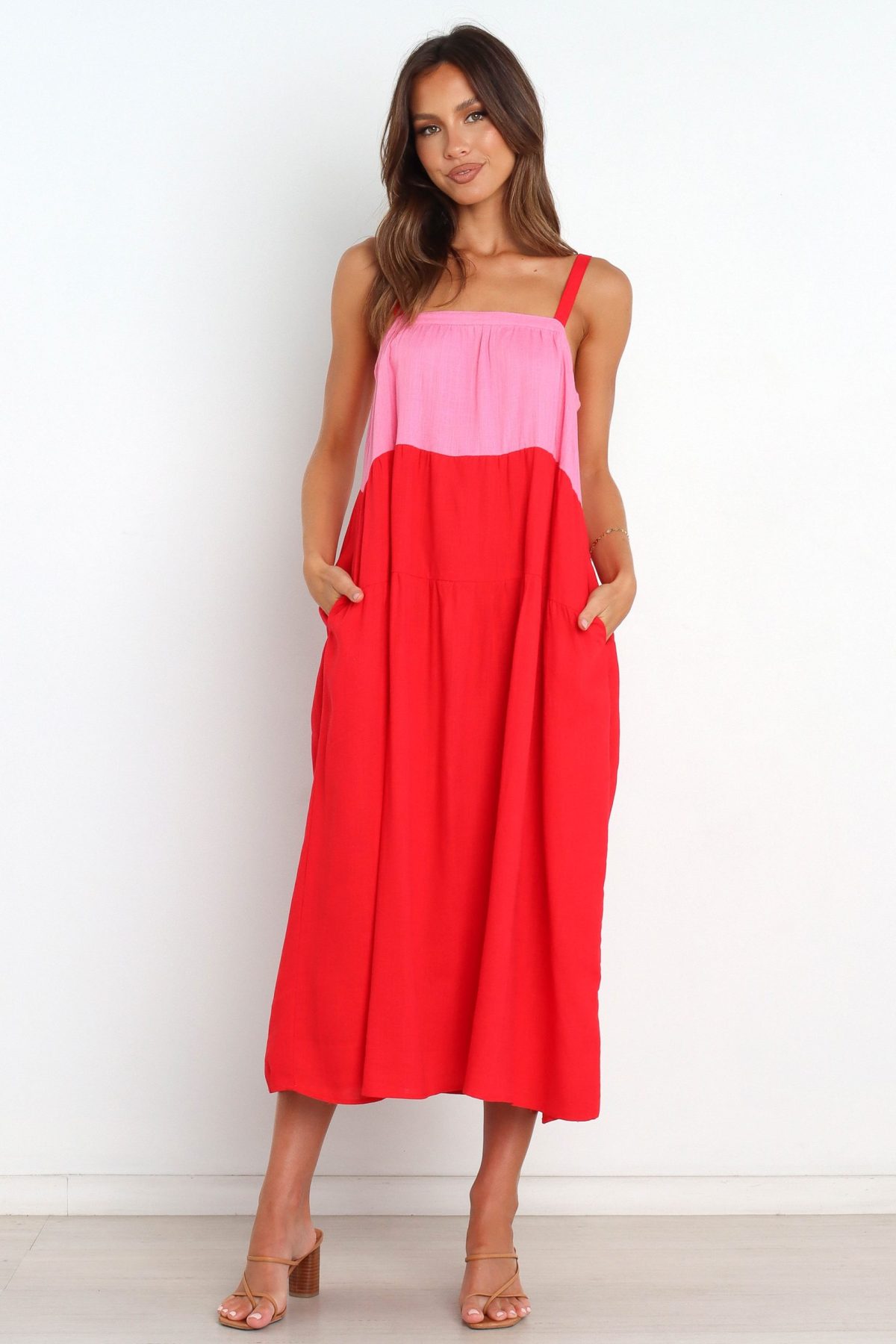 Aliana Dress - Pink Splice - Image 2