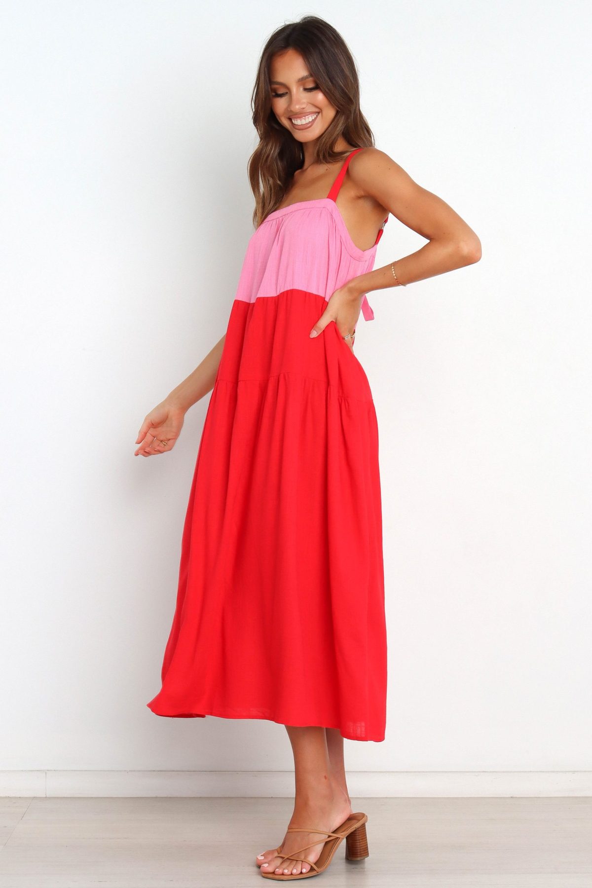 Aliana Dress - Pink Splice - Image 3