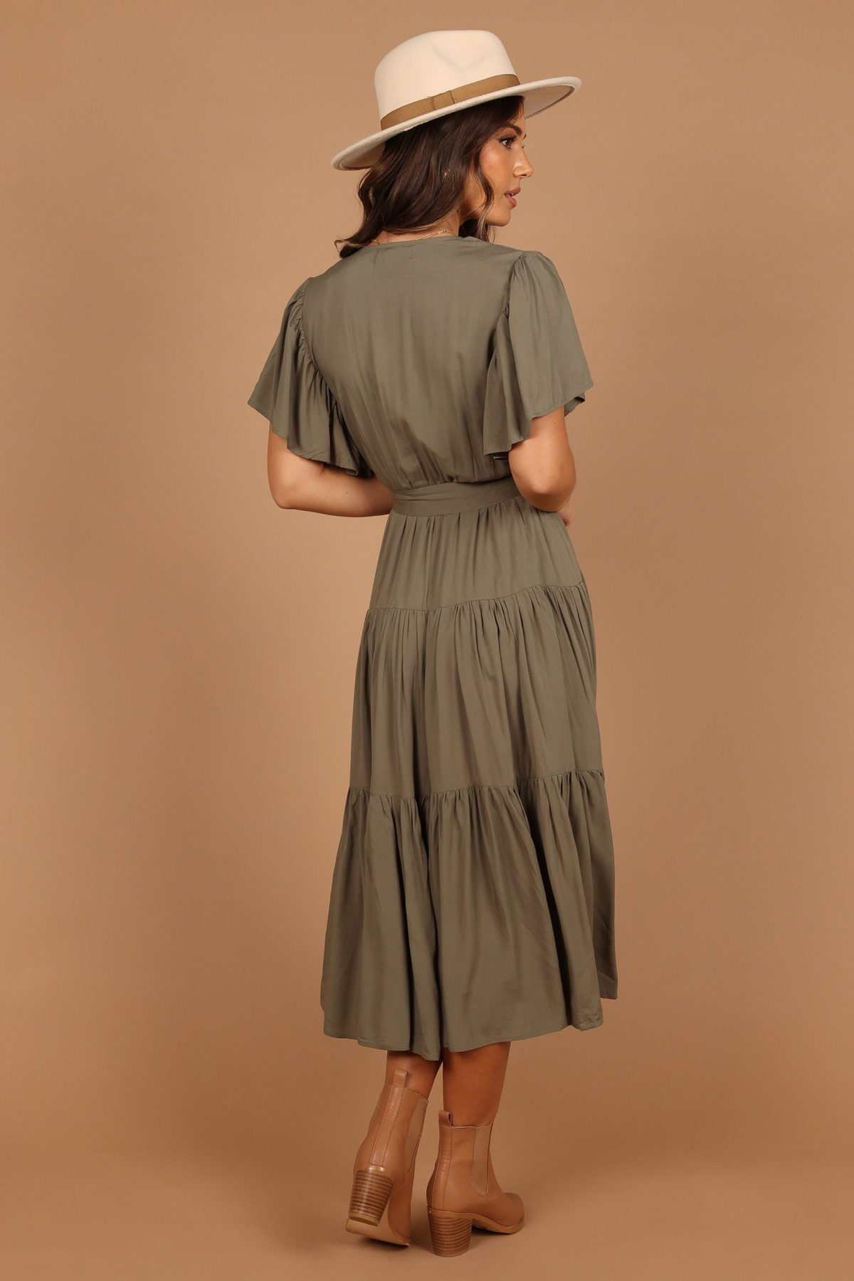 Barker Dress - Olive - Image 6