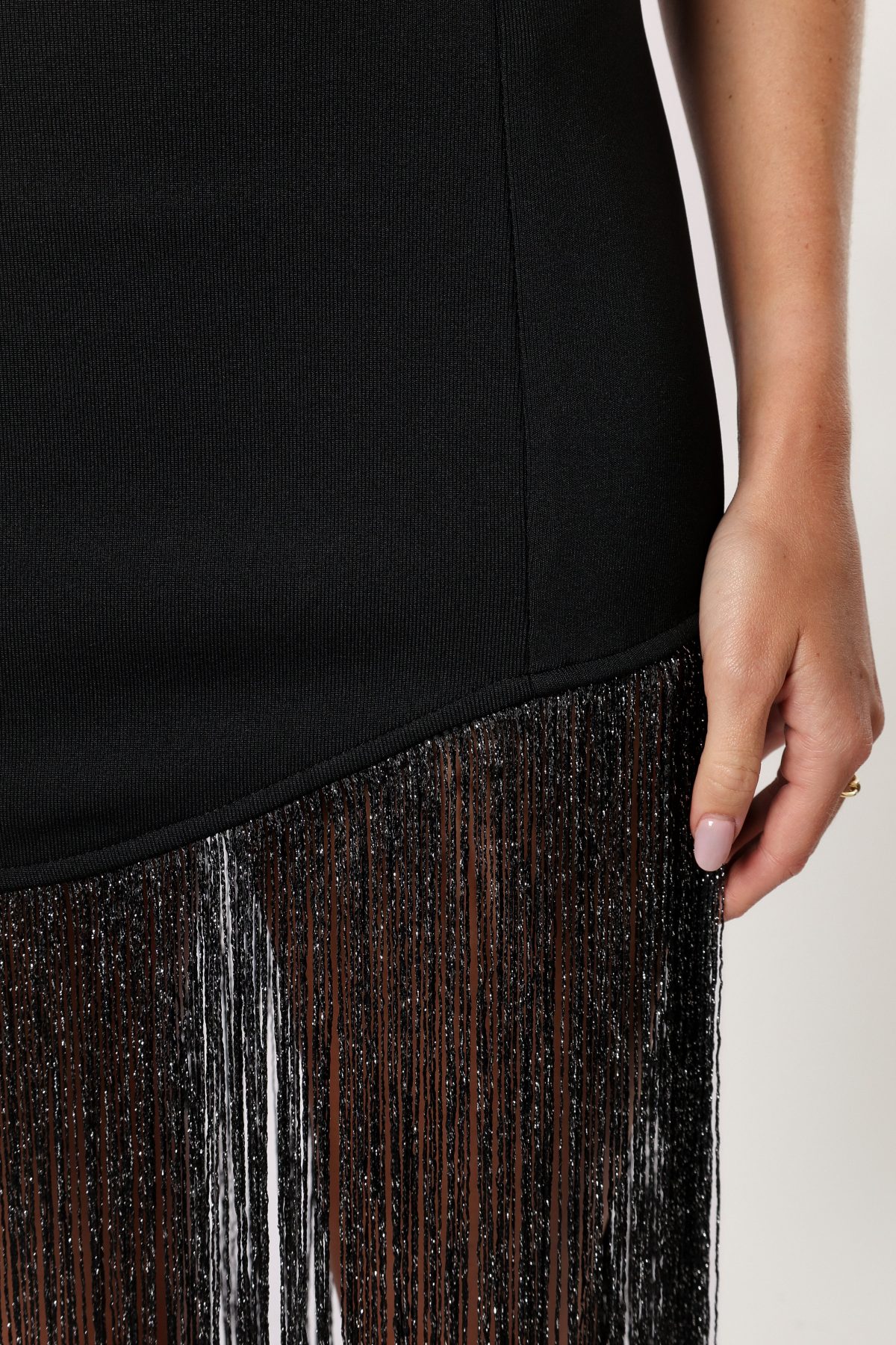 Padam Strapless Midi Dress - Black - Image 8
