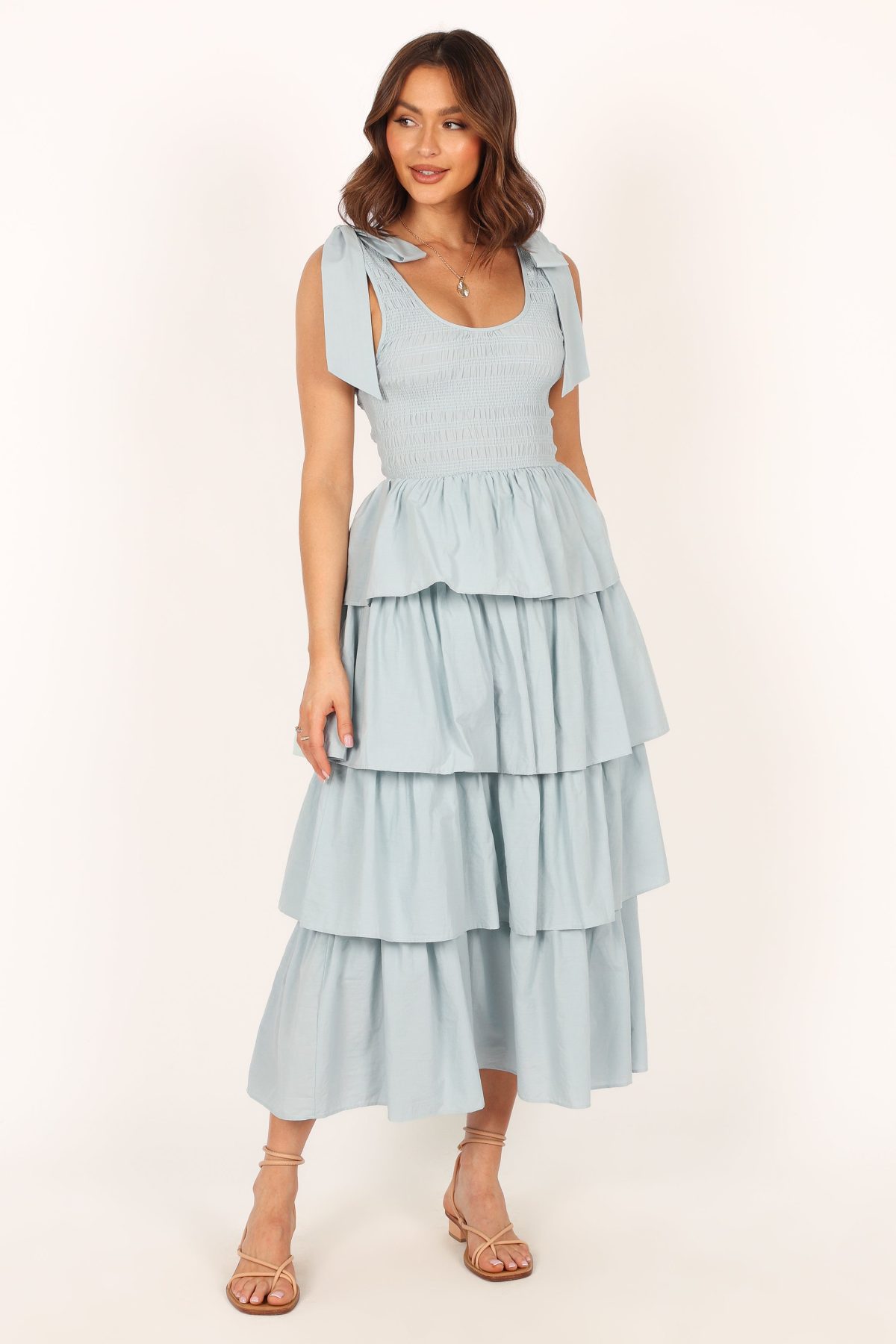 Raphael Tiered Maxi Dress - Blue - Image 4