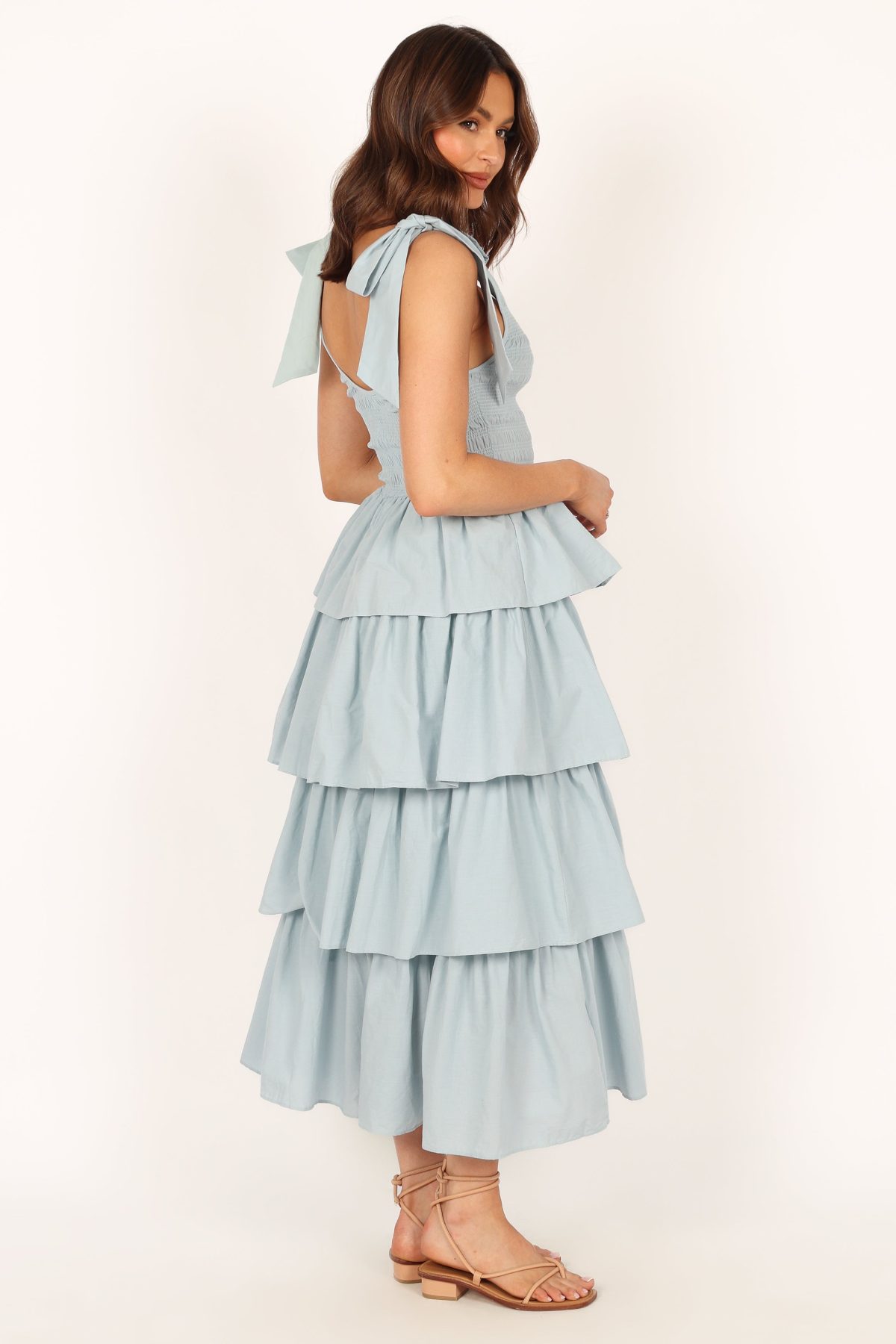 Raphael Tiered Maxi Dress - Blue - Image 6