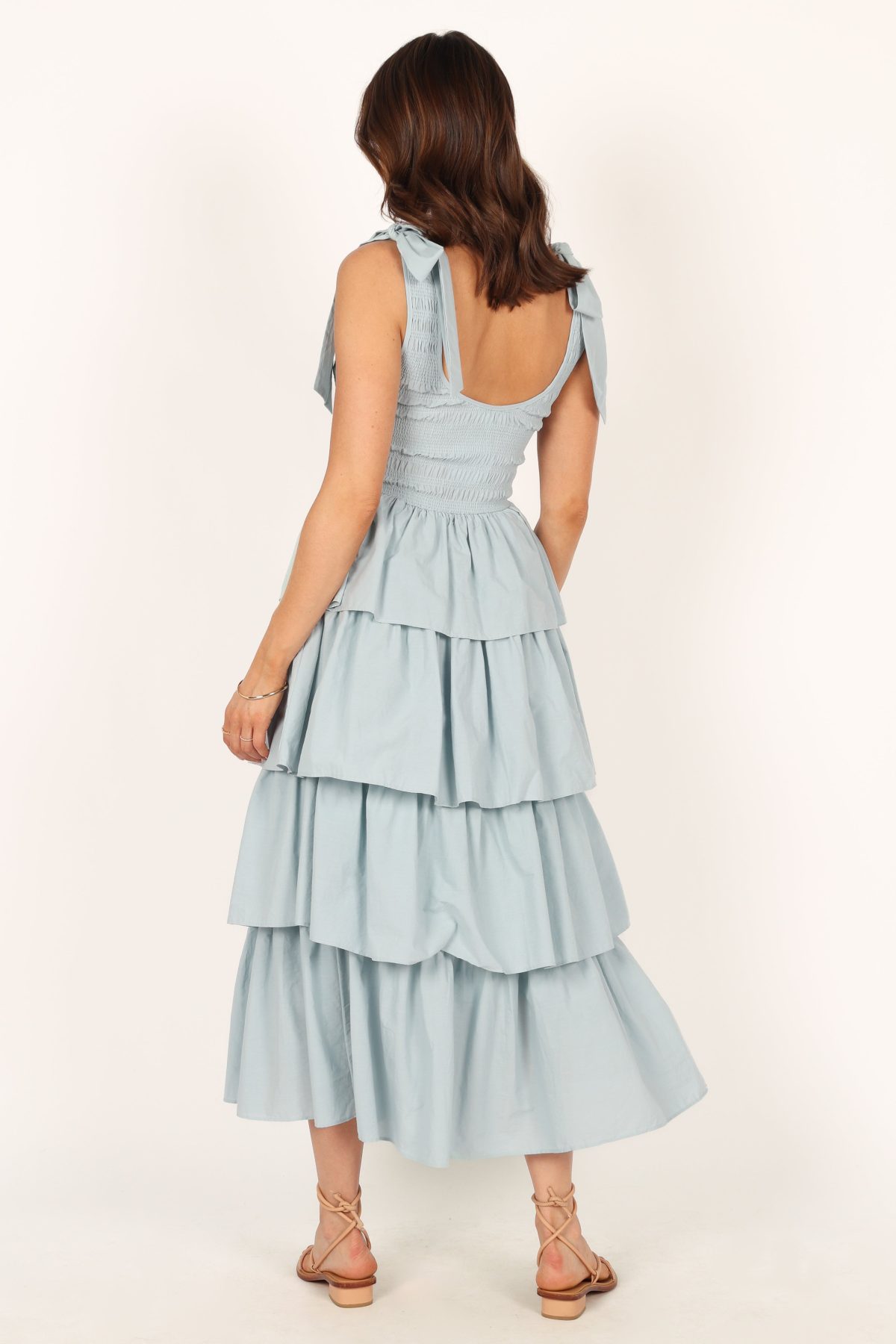 Raphael Tiered Maxi Dress - Blue - Image 7