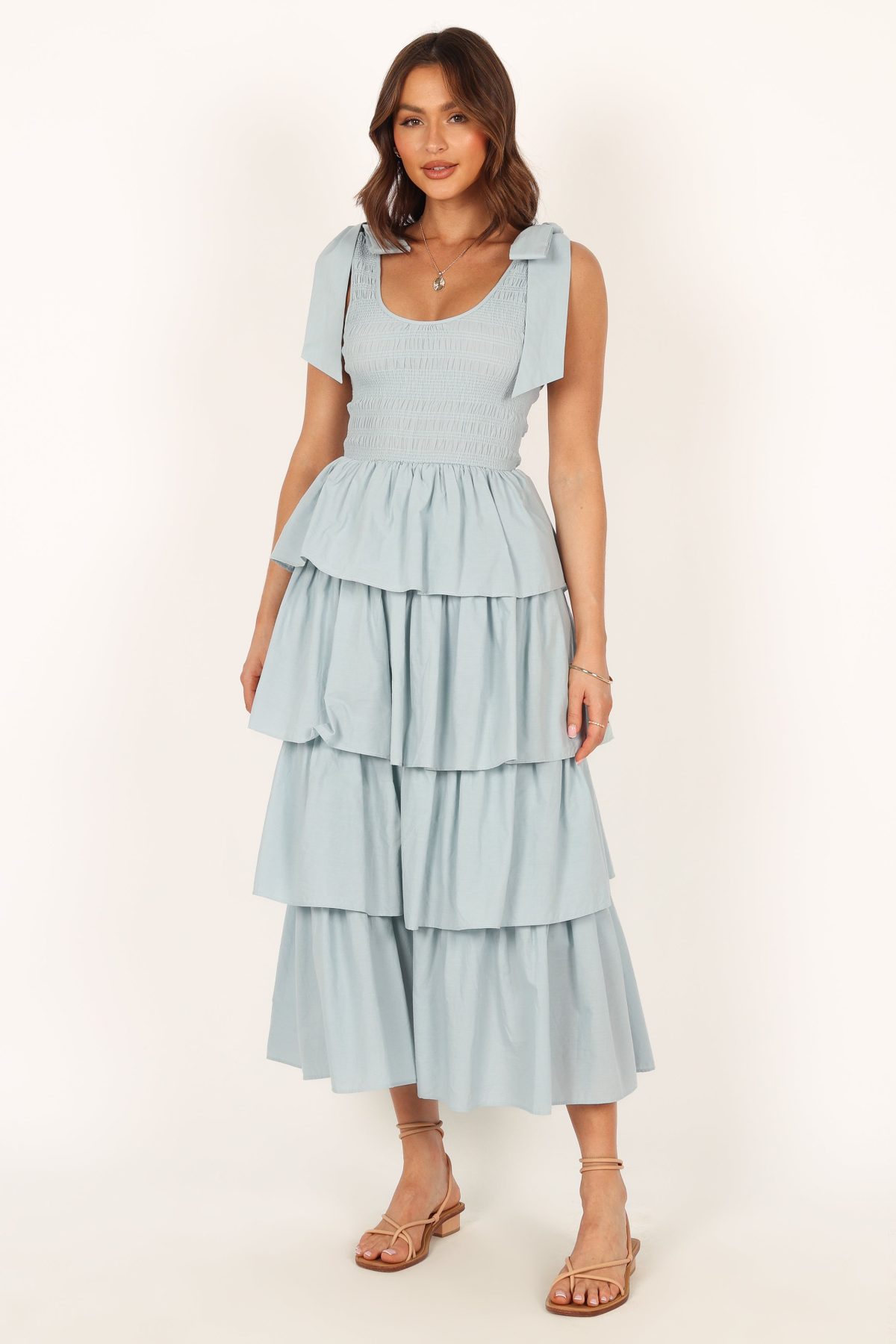 Raphael Tiered Maxi Dress - Blue - Image 8