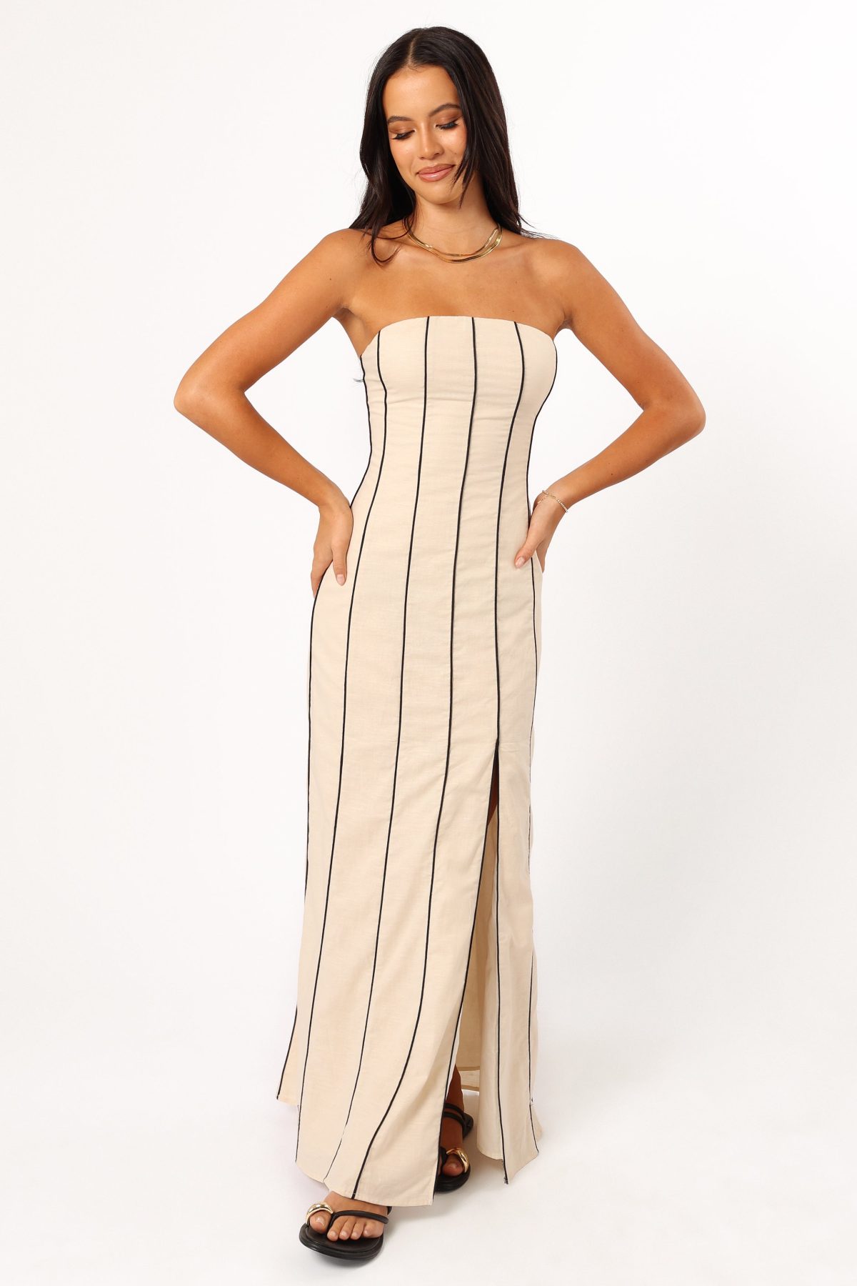 Ravello Maxi Dress - Cream - Image 5