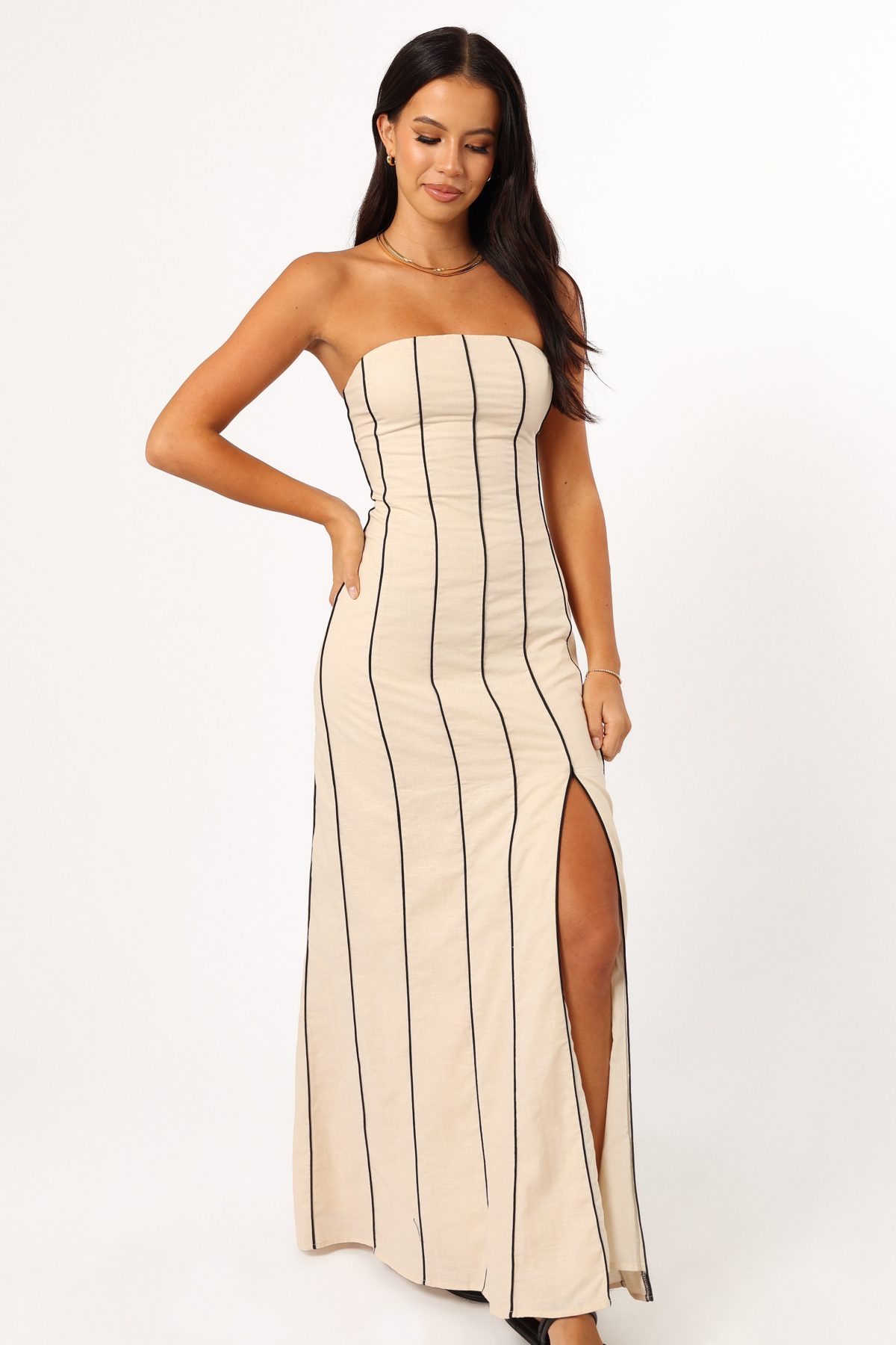 Ravello Maxi Dress - Cream - Image 7