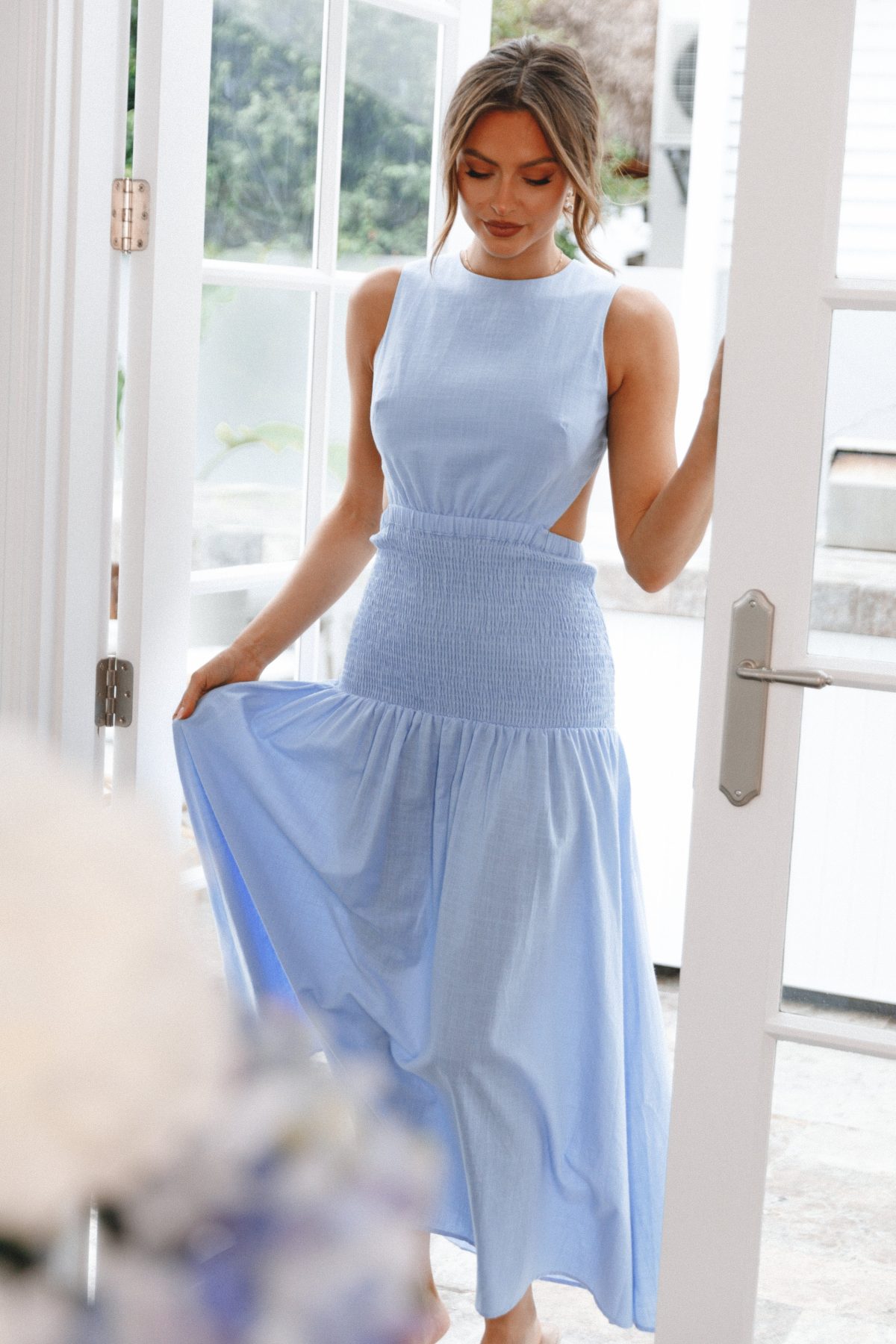 Reagan Maxi Dress - Blue - Image 3