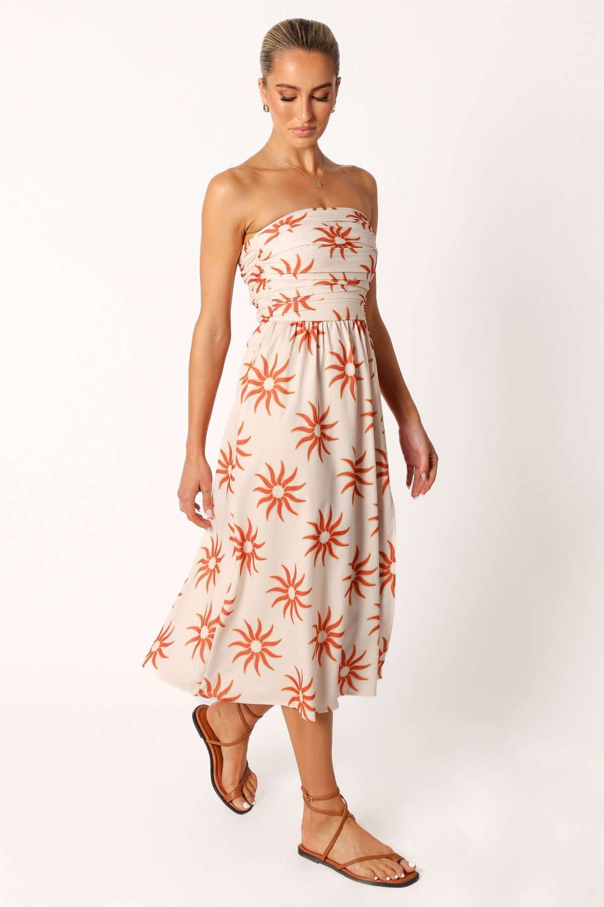 Ryder Strapless Midi Dress - Soleil - Image 5