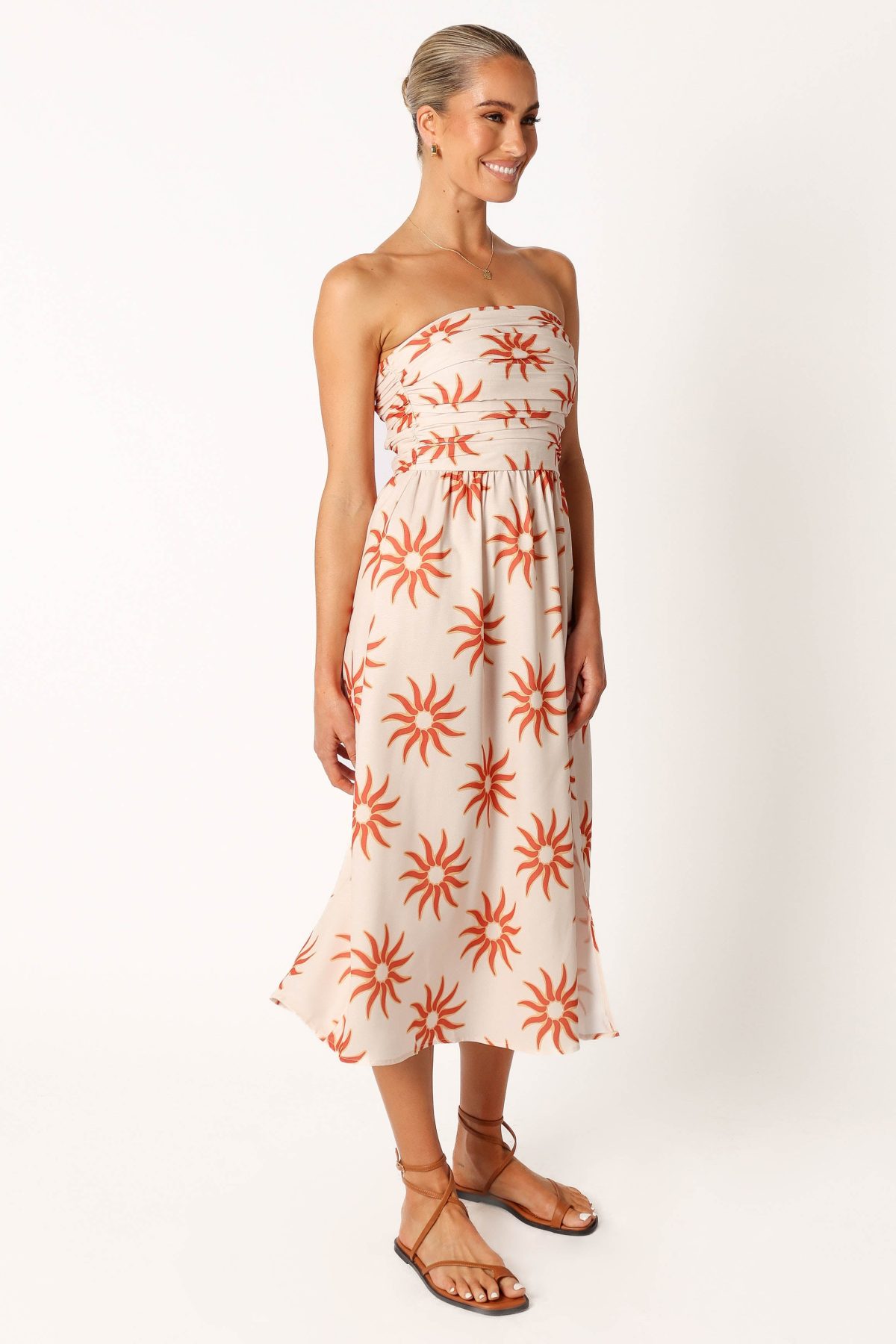 Ryder Strapless Midi Dress - Soleil - Image 6