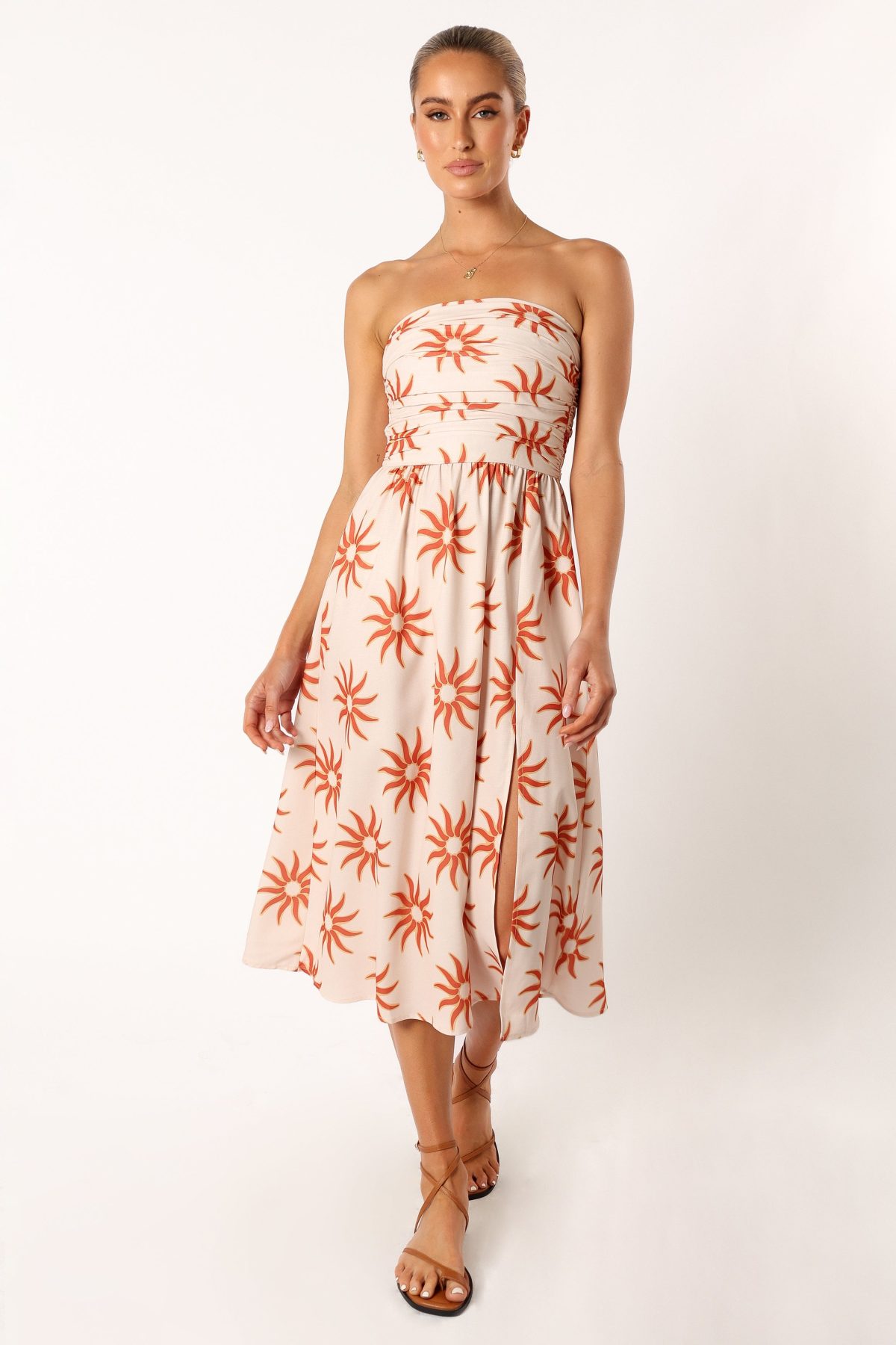 Ryder Strapless Midi Dress - Soleil - Image 2