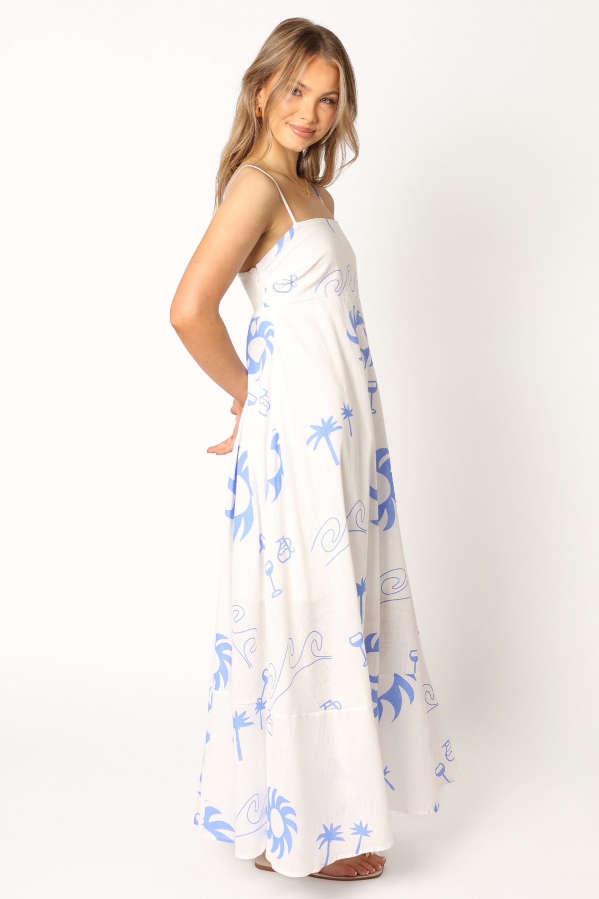 Seville Maxi Dress - Blue Wave - Image 3
