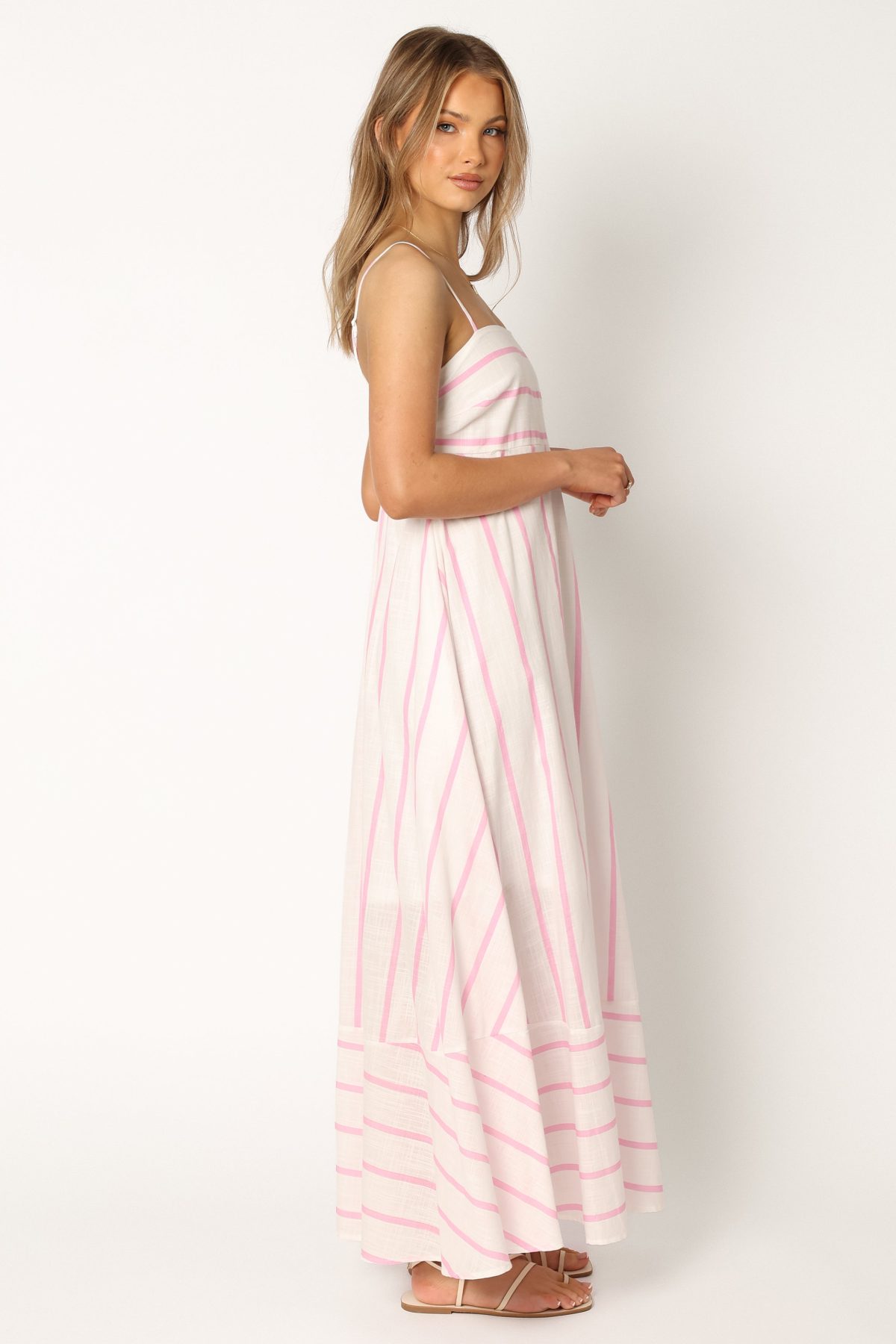 Seville Maxi Dress - Pink Stripe - Image 6
