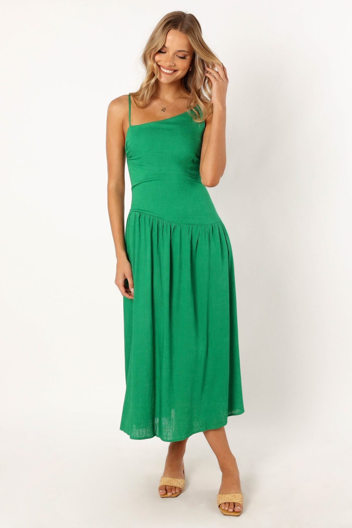 Shiloh Midi Dress - Green - Image 4