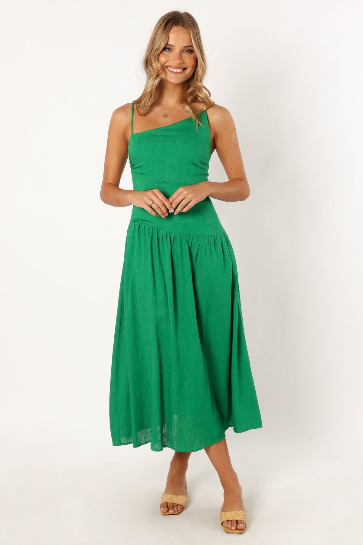 Shiloh Midi Dress - Green - Image 3