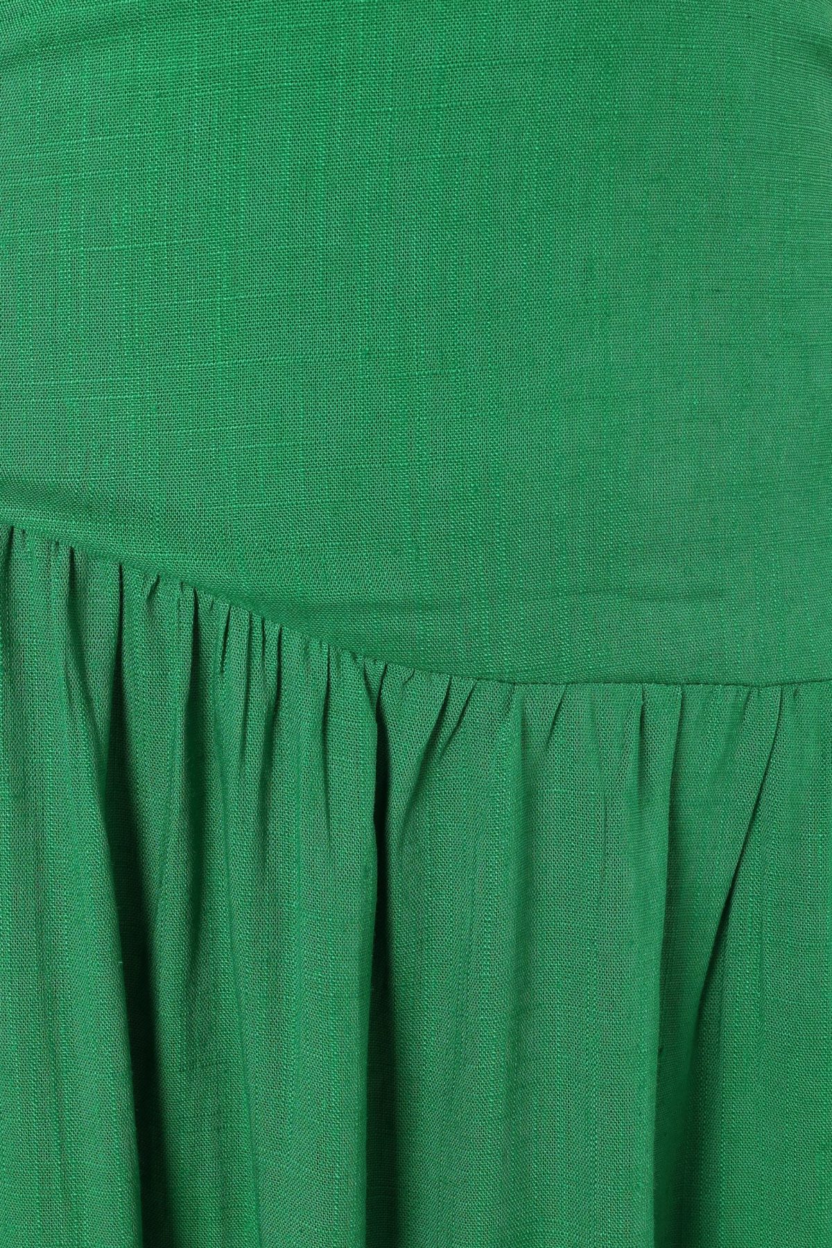 Shiloh Midi Dress - Green - Image 9