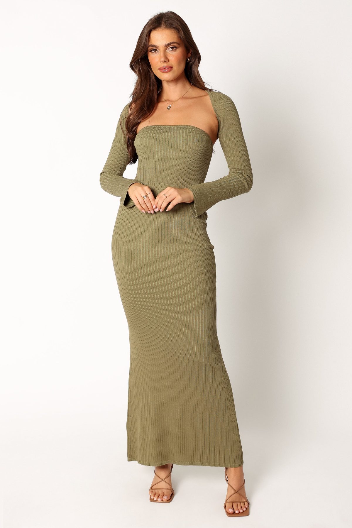 Vita Maxi Dress - Khaki - Image 7