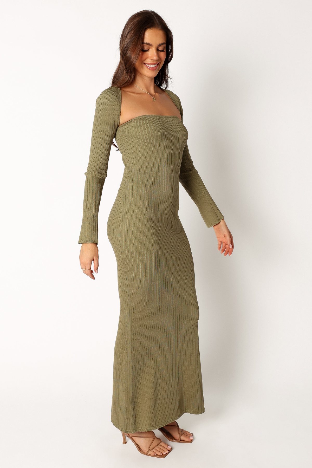 Vita Maxi Dress - Khaki - Image 10