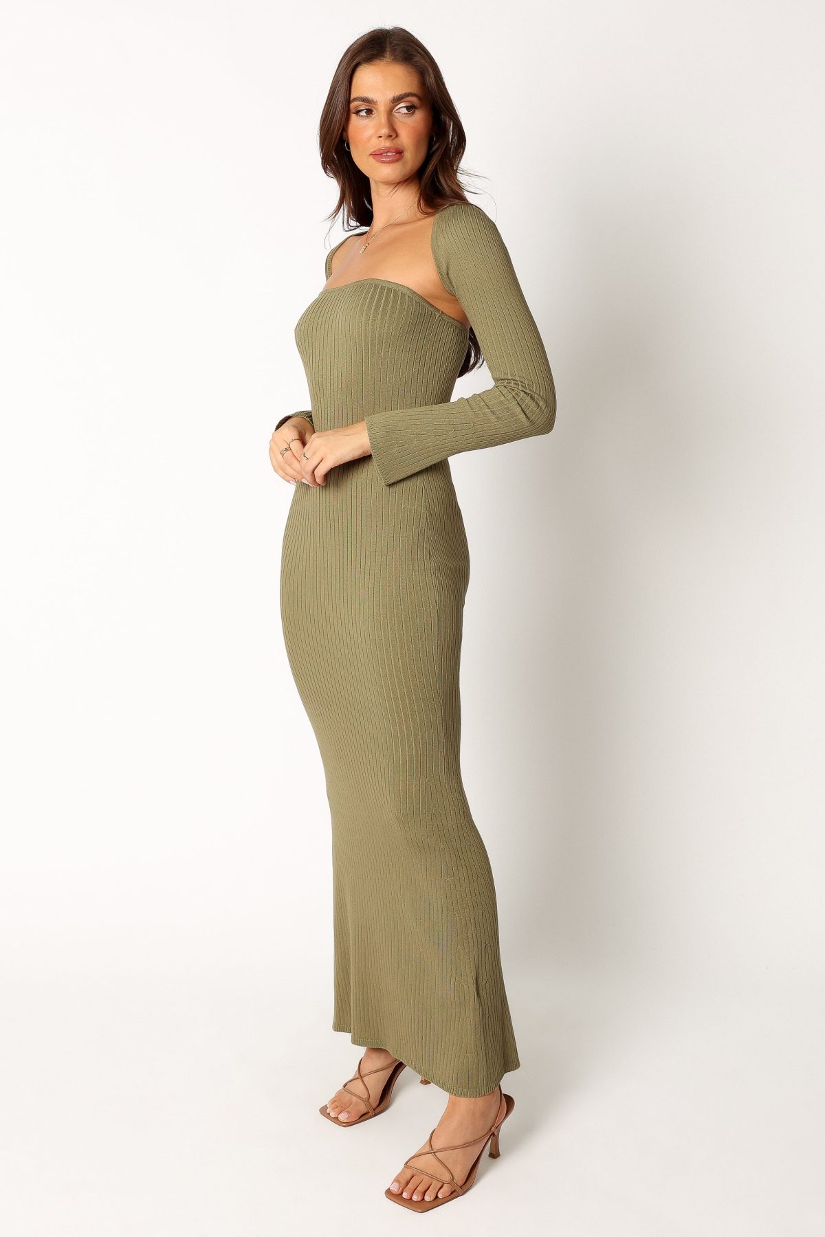 Vita Maxi Dress - Khaki - Image 6